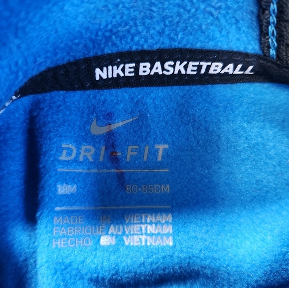 Nike toddler size 18 month dri fit zipped sweatshirt. Lightly worn - Picture 5 of 5